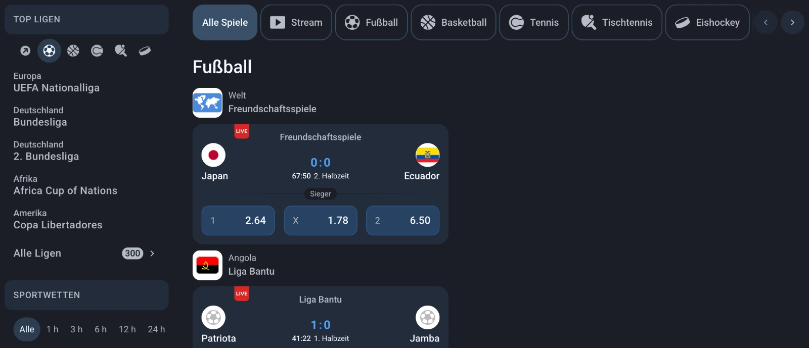 Sportwetten bei twin